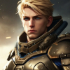 Flynn face male soldier blond hair blue eyes from neural love AI png.png