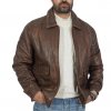 Callister Vintage Bomber Dark Brown Leather Jacket.jpg
