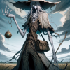 DALL·E 2023-12-17 15.29.23 - A tall, lithe, eerie knight with spindly arms and legs, now appea...png
