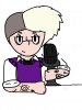 welcome to night vale cecil with microphone.JPG