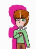 cutesy harvey pink silhouette ginger green eyes green sweater collared shirt heart adorable sw...JPG