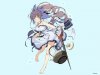 brunettes dress blue eyes ribbons teapots flower petals staff simple background anime girls ha...jpg