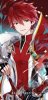 Anime Guy | Red Hair | Blue Eyes | Red Armor | Anime red hair, Red ...