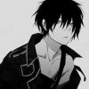 Image result for anime guy with black hair green eyes | Black hair ...