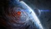 Outer space planets earth destruction artwork impact hurricane wallpaper.jpg