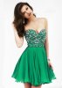 Short Green Sherri Hill 8548 Floral Beaded Prom Dress 2015.jpg