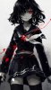 Art, anime girl with gun, school dress, 720x1280 wallpaper.jpeg