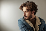 An image of a man with brown, wavy hair. Model name unknown.
