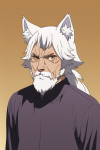 old man, wolf ears, anime s-935178663.png
