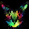 Technicolor Cat