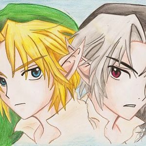 Link_and_dark_link_by_inuyasha_no_e