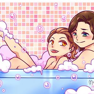 Bath_time_together_sabriel_by_mojo_chojo-da88553