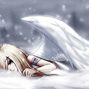 Angel-dying-snow-winter-snowflakes-covert-broken-wallpapers