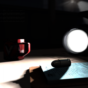 Flashlight Scene (Ambient Occlusion + Outline)