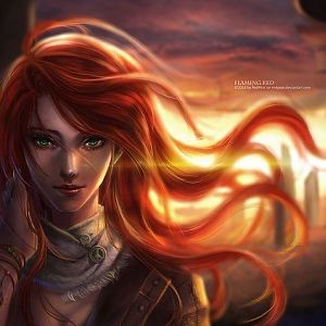 Red Hair Celtic-y Woman