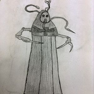 My depiction of a Tech Priest