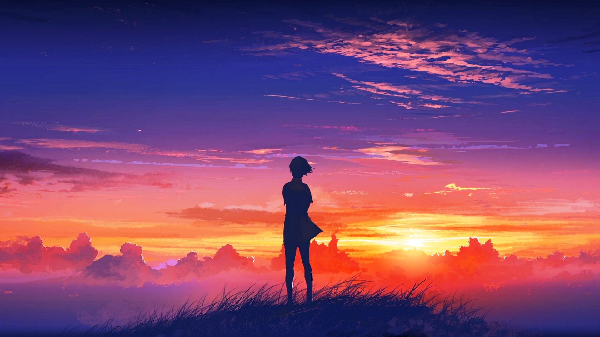 Anime-Girl-sunset-hill-89194144