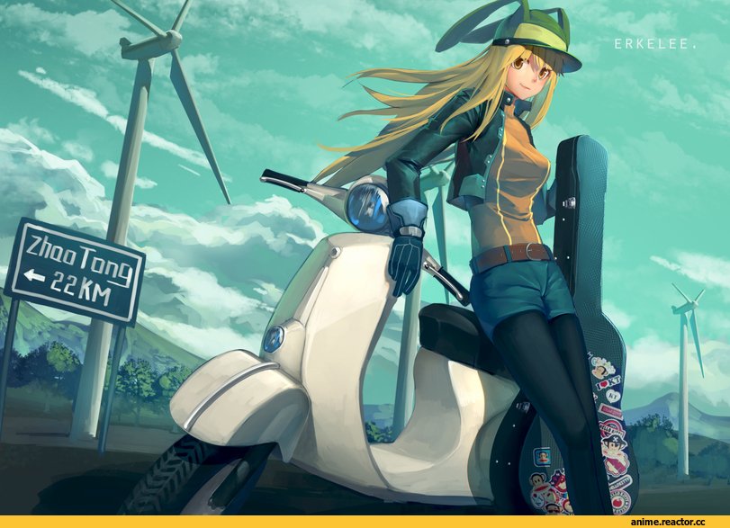 Anime Scooter Girl