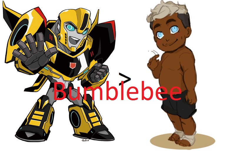 baby autobot and human bumblebee.jpg