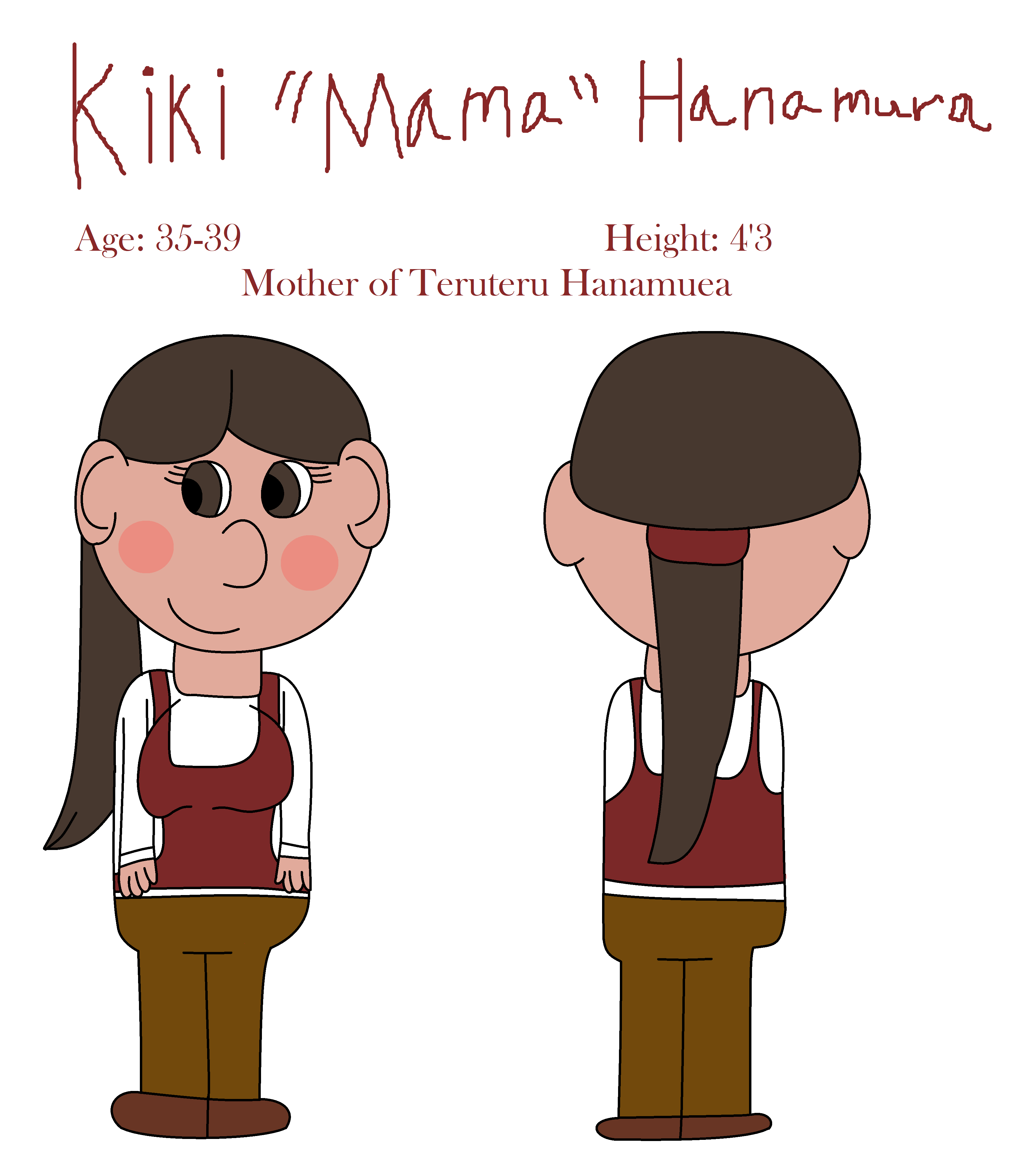 Kiki Hanamura Ref Sheet