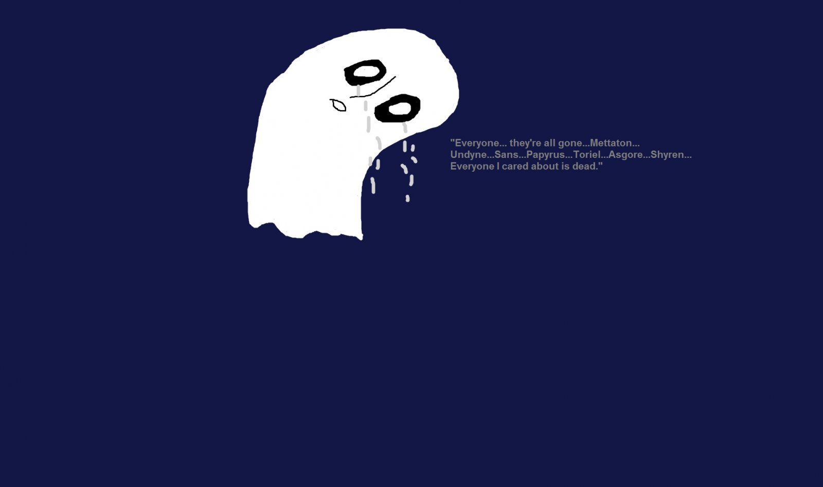 Napstablook's Post-Genocide Route Depression...