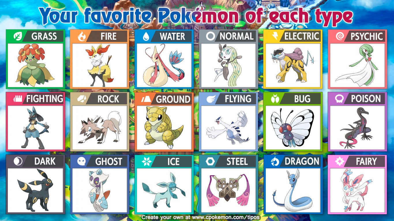 Pokemon favorites