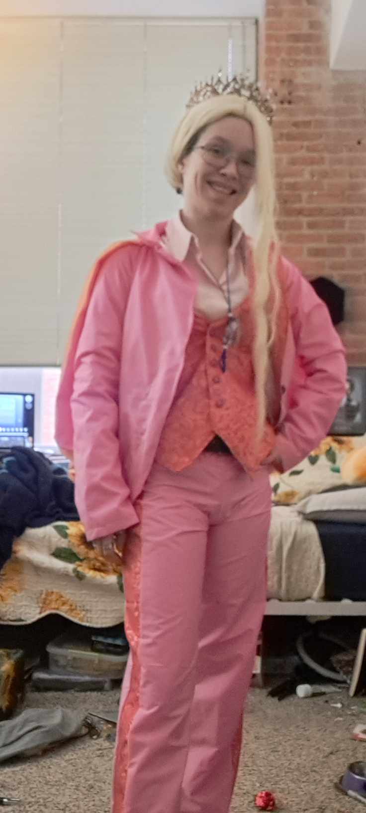 Prince Peach Cosplay Front