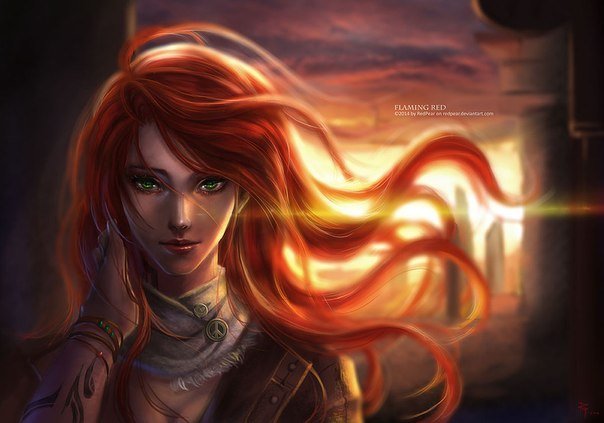 Red Hair Celtic-y Woman