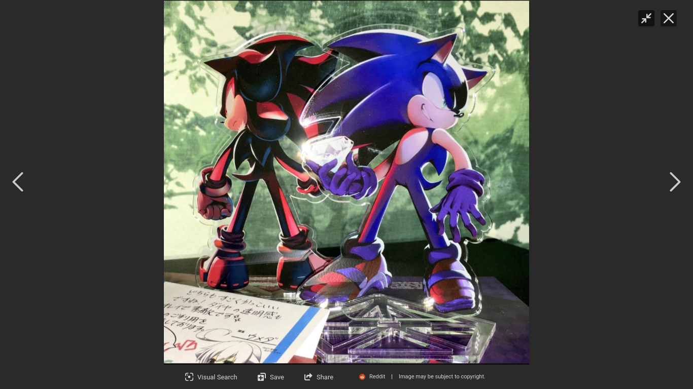 Sonic and Shadow being buds