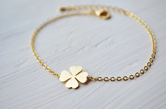 four-leaf-clover-bracelet-in-gold-lucky-charm-everyday-jewelry-bridesmaid-jewelry-wedding-bracelet.jpg