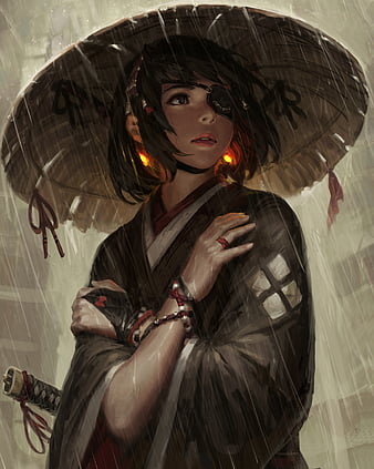 HD-wallpaper-women-samurai-fantasy-girl-brunette-shoulder-length-hair-bangs-looking-away-kimono-japanese-clothes-arms-crossed-katana-earring-glowing-rain-portrait-display-vertical-artwork-drawing-thumbnail.jpg