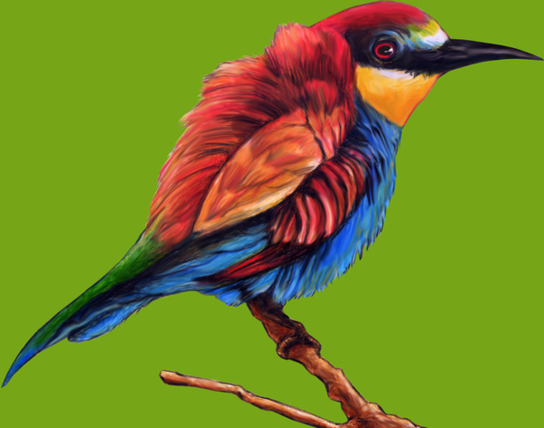 illustration_of_a_beautiful_and_colorful_blue_red_bird_with_green_background_6825015.jpg