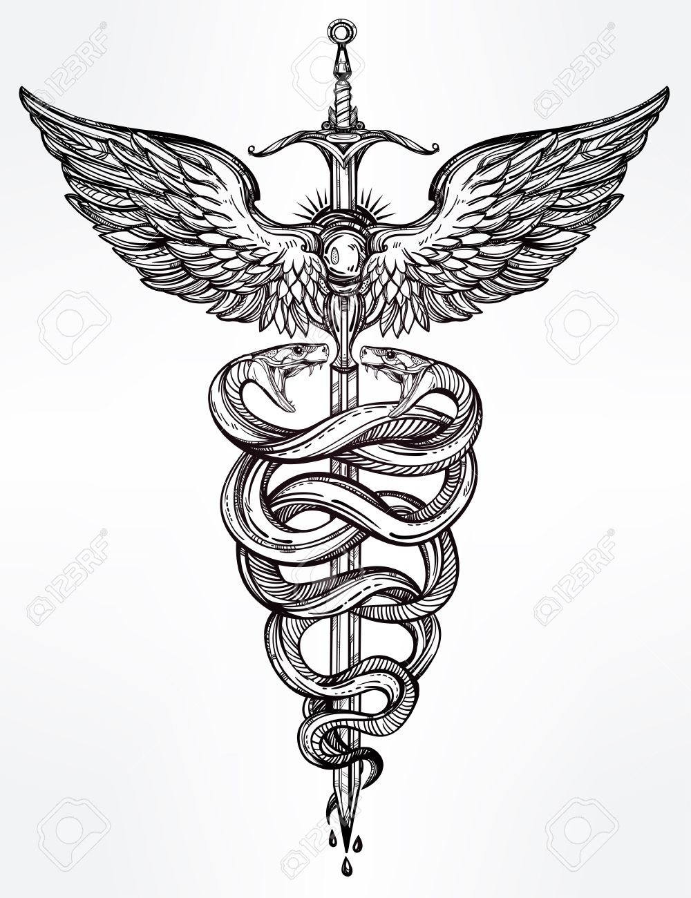 48534577-Caduceus-symbol-of-god-Mercury-Highly-detailed-hand-snakes-wrapped-around-winged-staff-Hand-drawn-vi-Stock-Vector.jpg