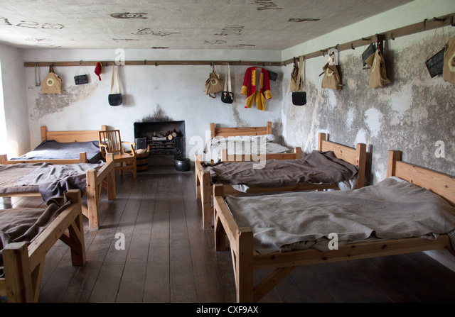 area-of-cock-burn-scotland-the-soldiers-barrack-room-of-the-historic-cxf9ax.jpg