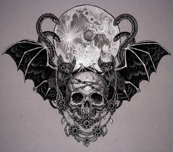 Black-ink_detailed_skull_with_bat_couple_on_full_moon_background_tattoo_design.jpg