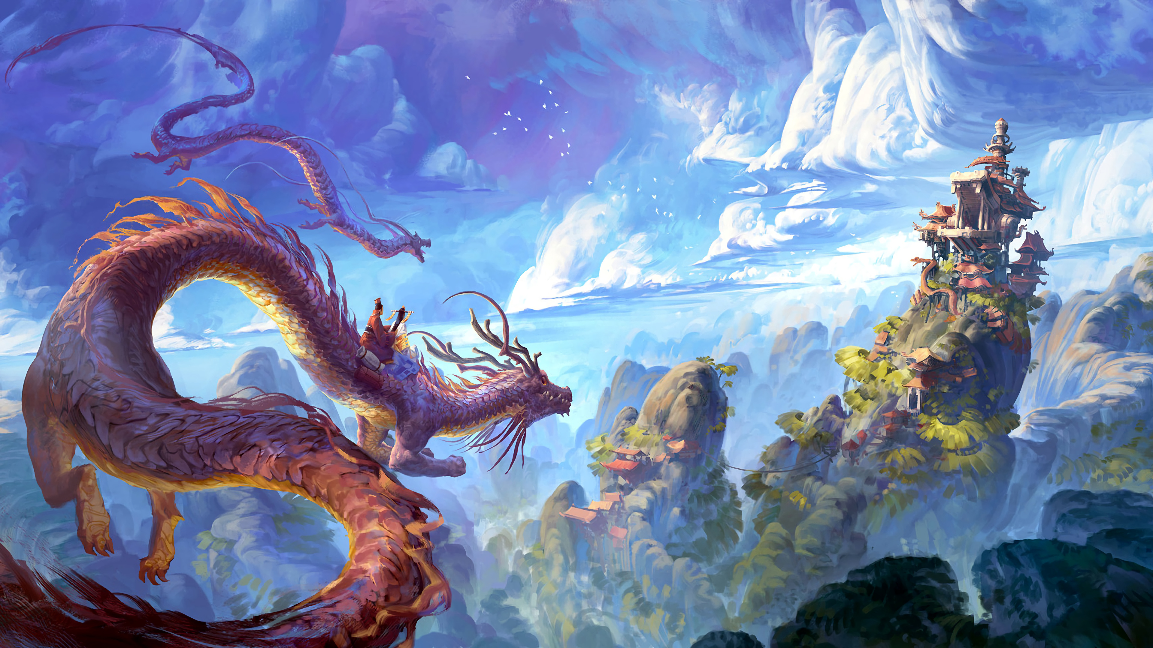 Fantasy Chinese Dragon 4K 3840x2160 Wallpaper #59