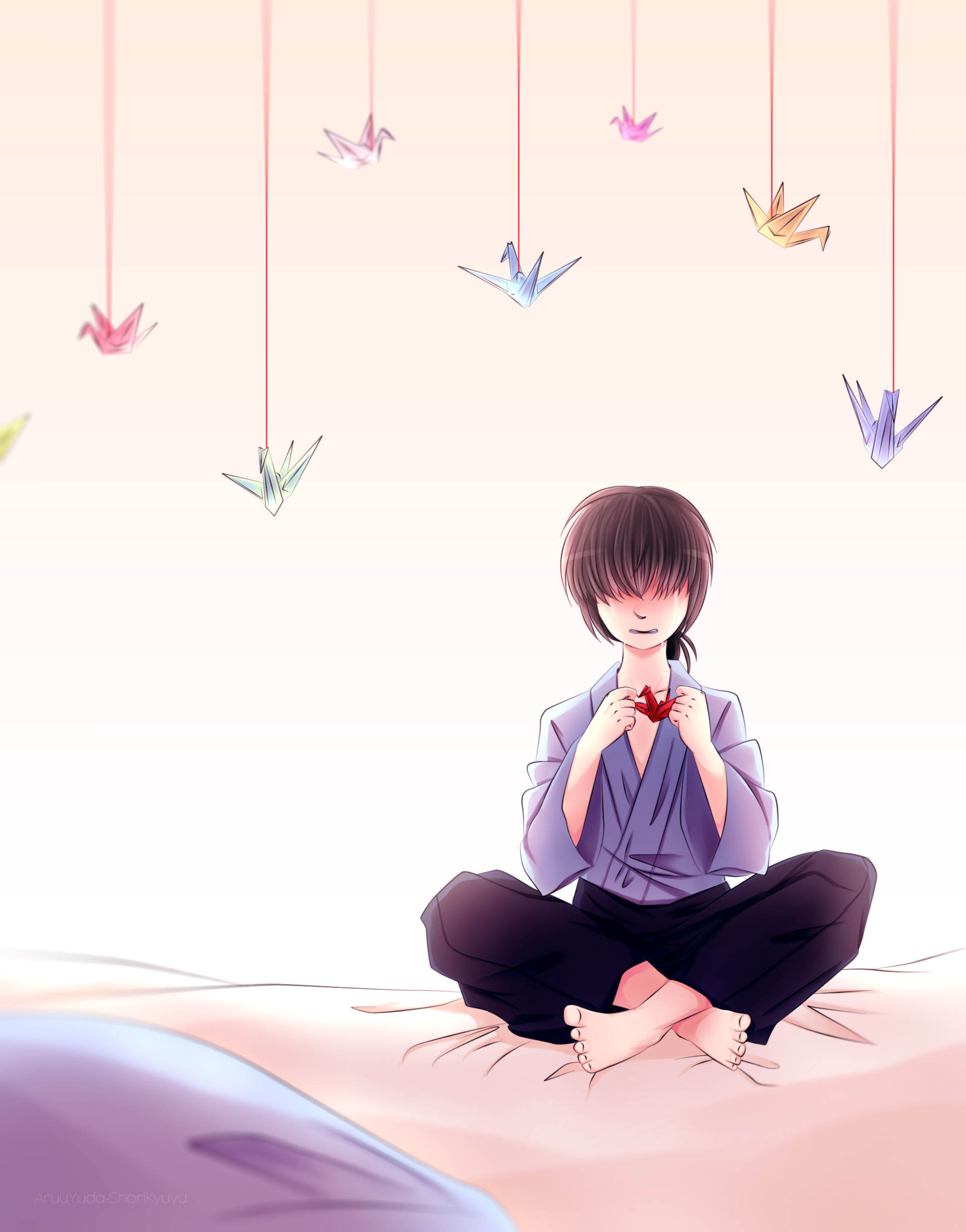 Image result for origami anime crane boy