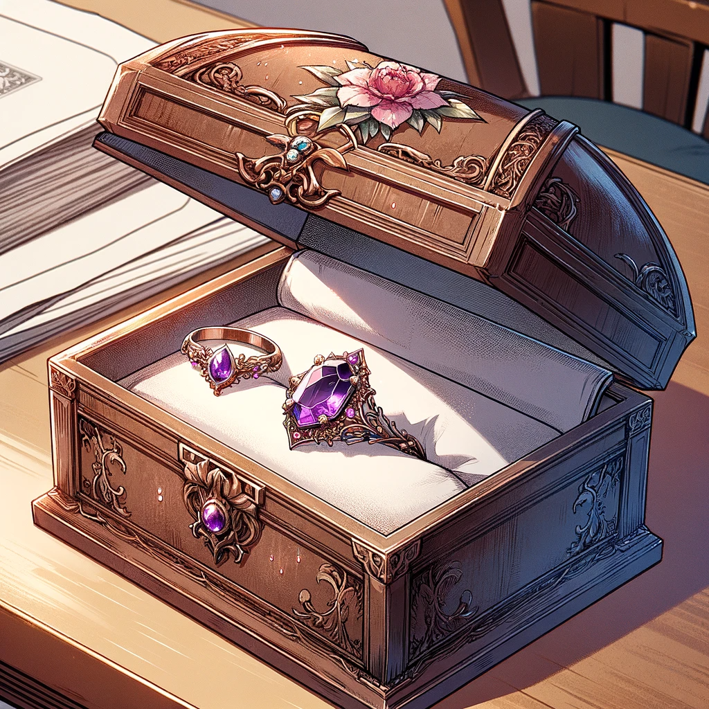 DALL-E-2024-01-15-02-58-23-An-anime-style-illustration-of-an-old-dusty-jewelry-box-looking-like-it-h.png