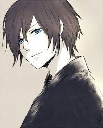 Image result for Brown haired blue eyed anime male
