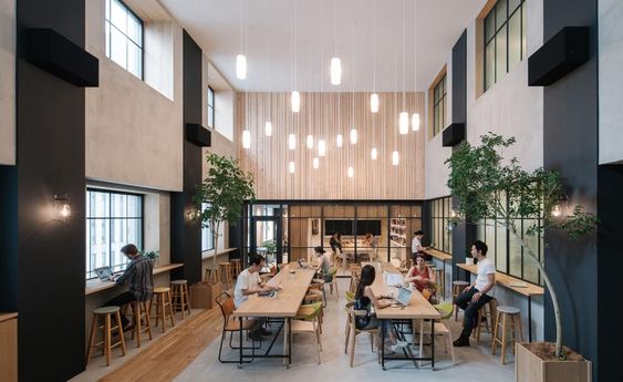 Airbnb employees can escape the urban landscape of Shinjuku every working day, thanks to a light, communal head-office, courtesy of Suppose Office Design.