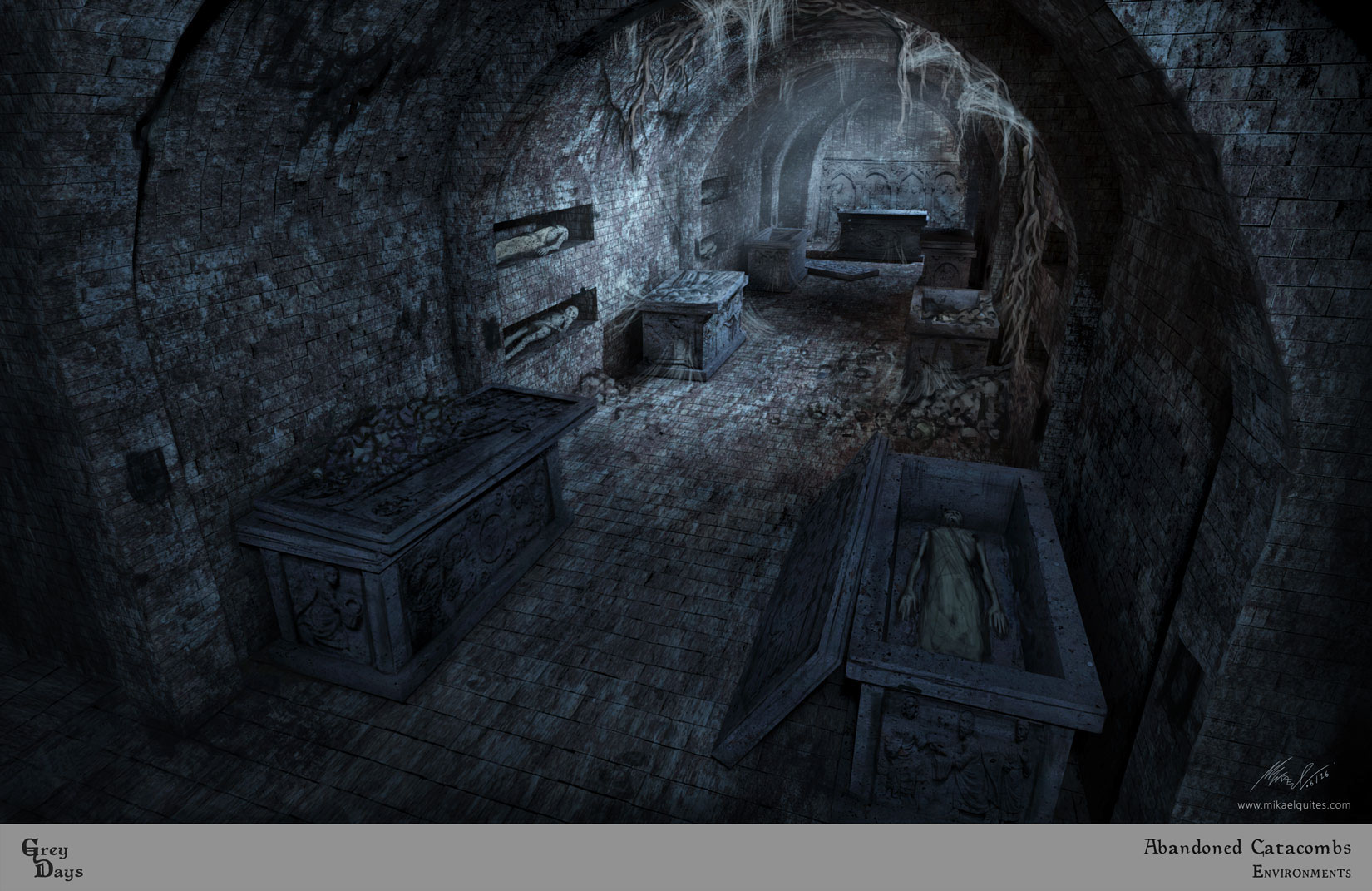 Grey Days - Abandoned Catacombs on Behance