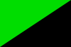 Green and Black flag.svg